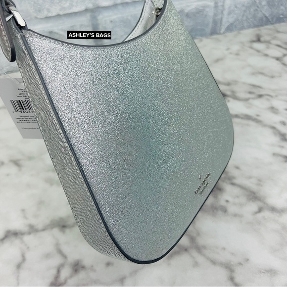 Kate Spade Glimmer Glitter Shoulder Bag In Silver - Picture 3 of 12
